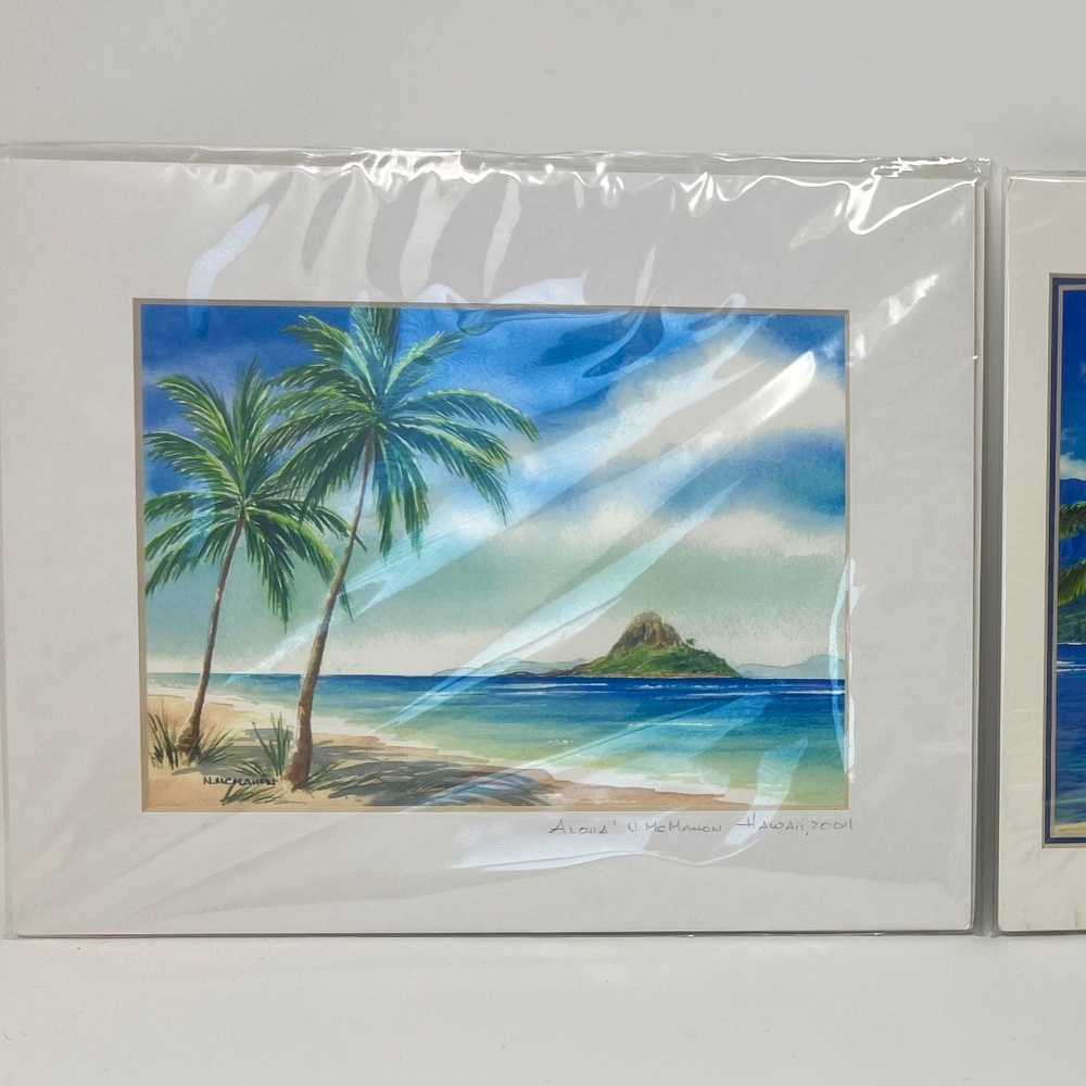Hawaiian Watercolor Prints - Lot of 2  *NWT